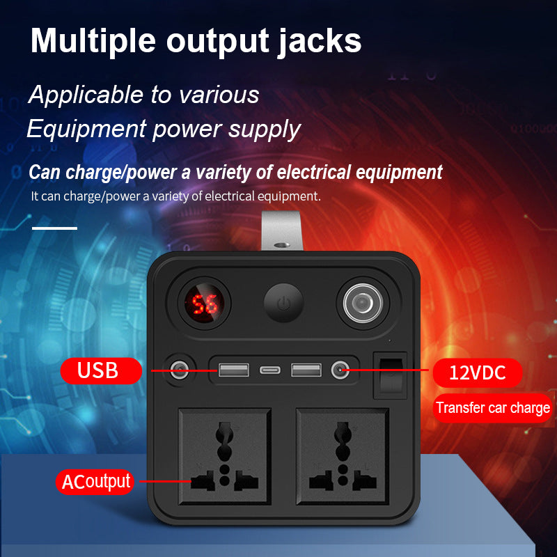 300W AC/DC/USB Multi-Mode 7-Port Outdoor Mobile Power Supply