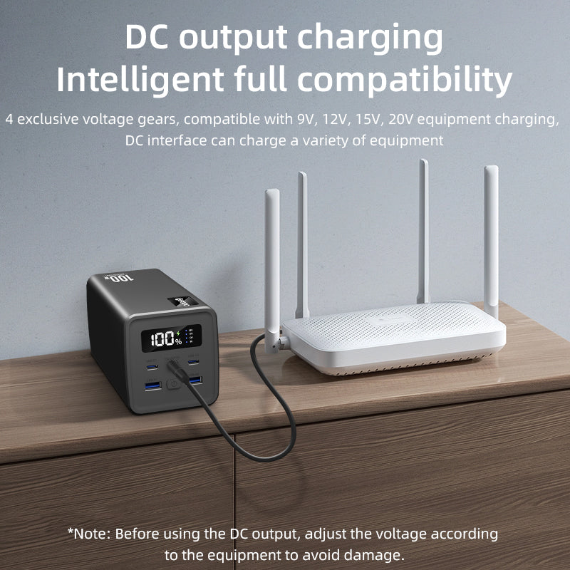 100W 4-Output Laptop/Tablet/Mobile Phone Power Bank